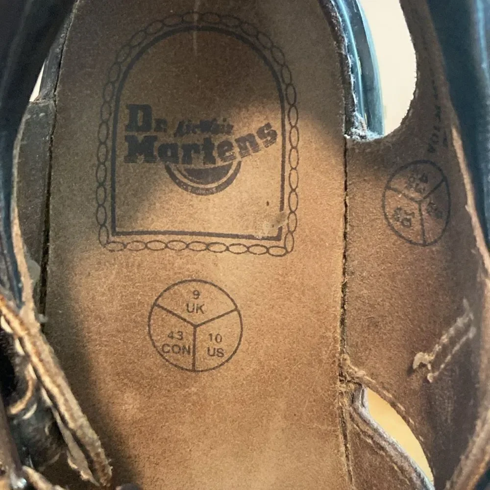 Dr. Martens Brown Leather Vintage Y2K 9064 Men's Airwair Chunky Sandal Size 10